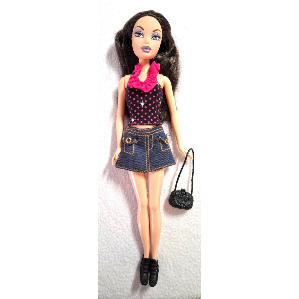 Mattel My Scene Nolee Fashion Doll Redressed Outfit Shoes Purse 2000s Vtg